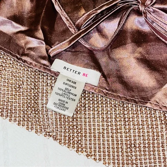 Better Be Glittering Bandeau in Rose Gold - Picture 2 of 9